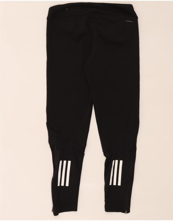 Adidas Damen Climacool Leggings UK 12/14 Medium Schwarz Polyester
