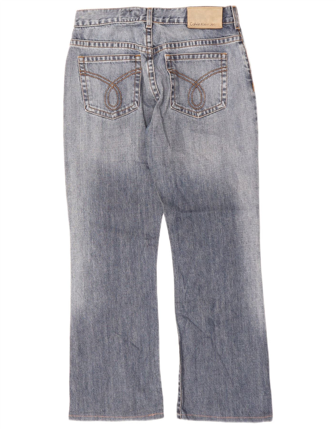 CALVIN KLEIN Herren Bootcut Jeans W29 L27 Blaue Baumwolle