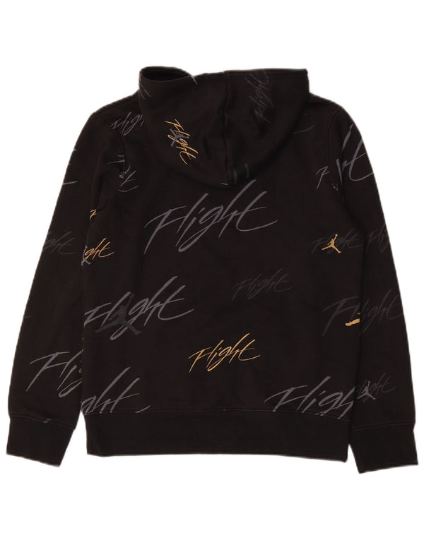 Jordan Jungen-Pullover mit grafischem Kapuzenpullover, 12–13 Jahre, groß, schwarze Baumwolle