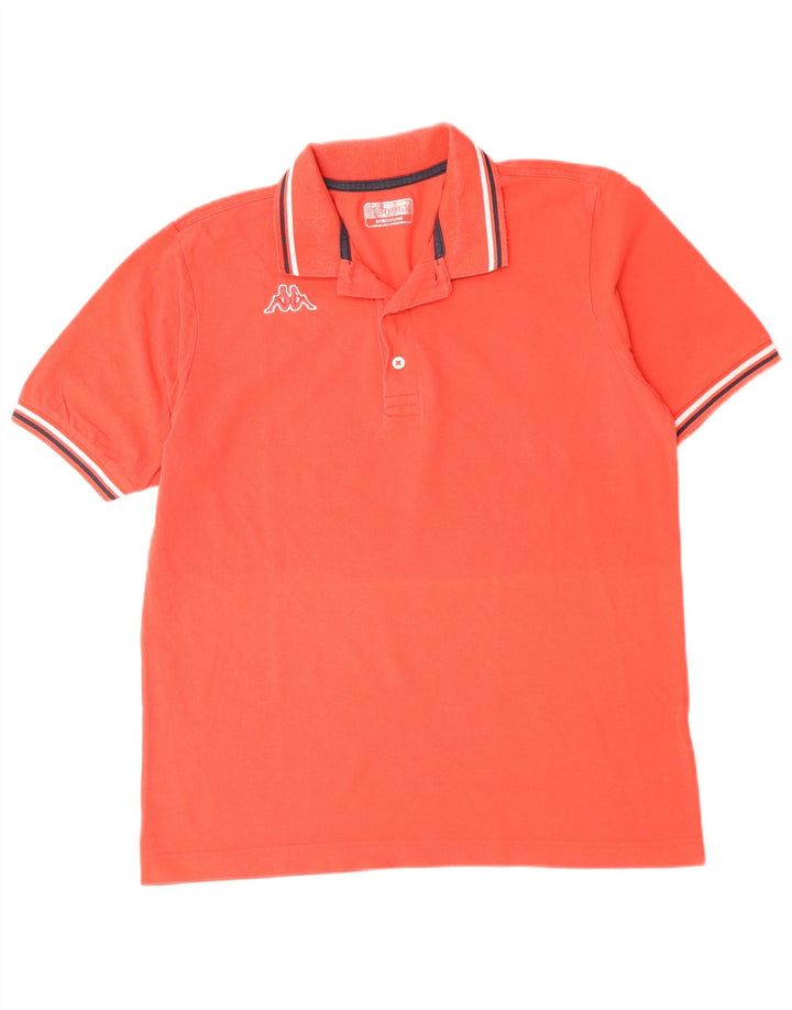 KAPPA Herren Poloshirt Mittelrote Baumwolle