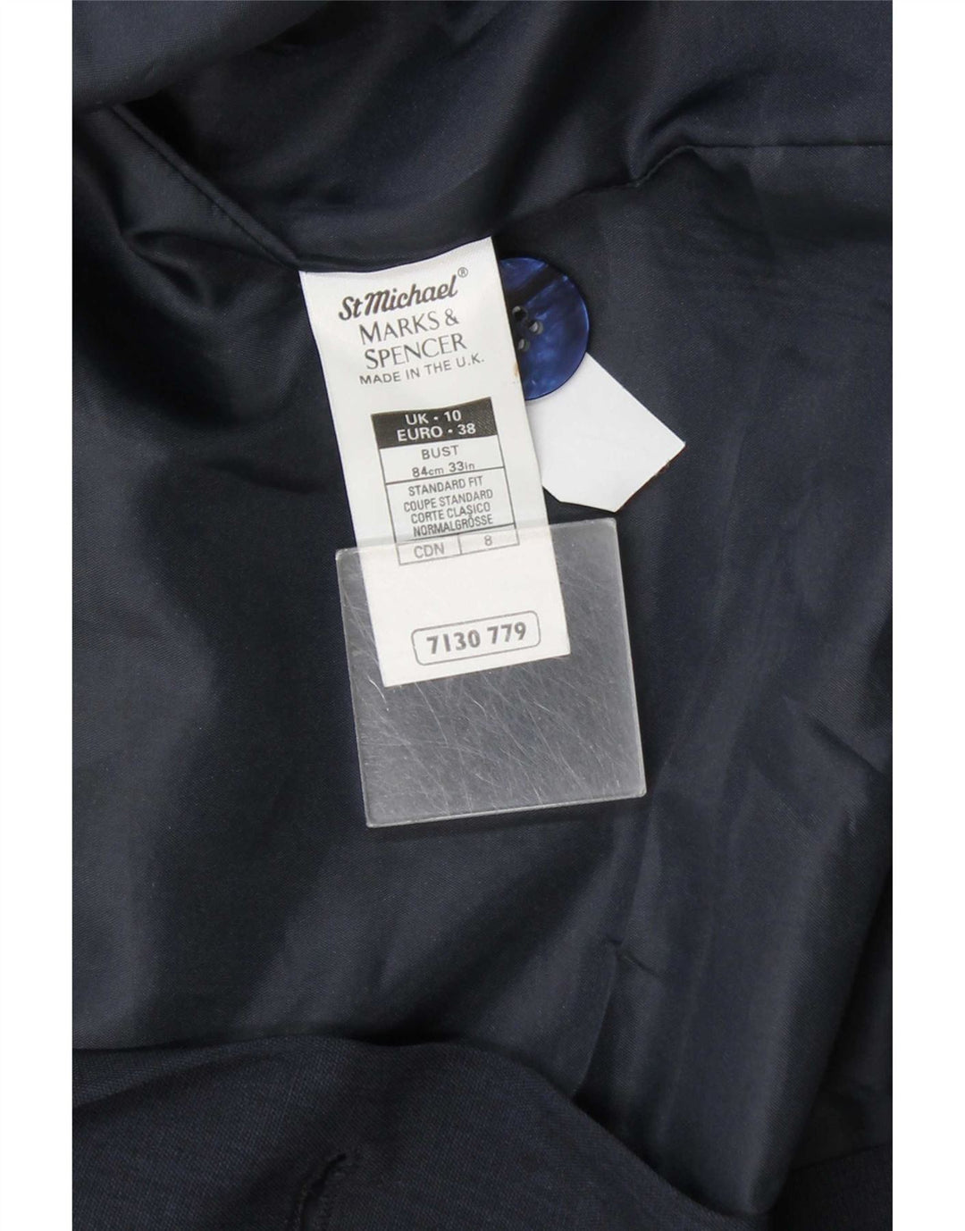 Marks & Spencer Damen St. Michael Blazer Jacke UK 10 Small Marineblau
