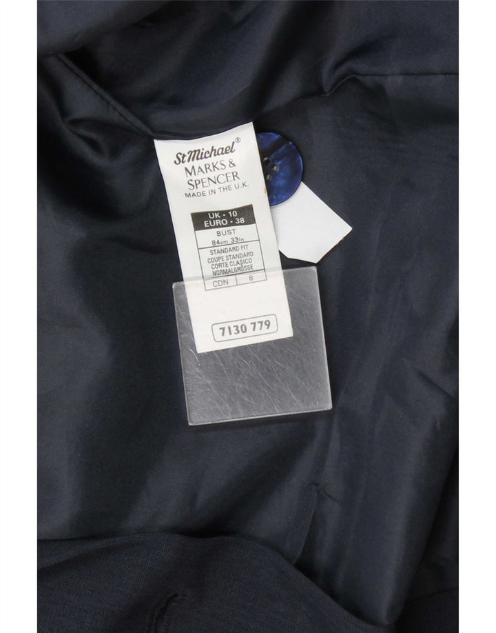 Marks & Spencer Damen St. Michael Blazer Jacke UK 10 Small Marineblau