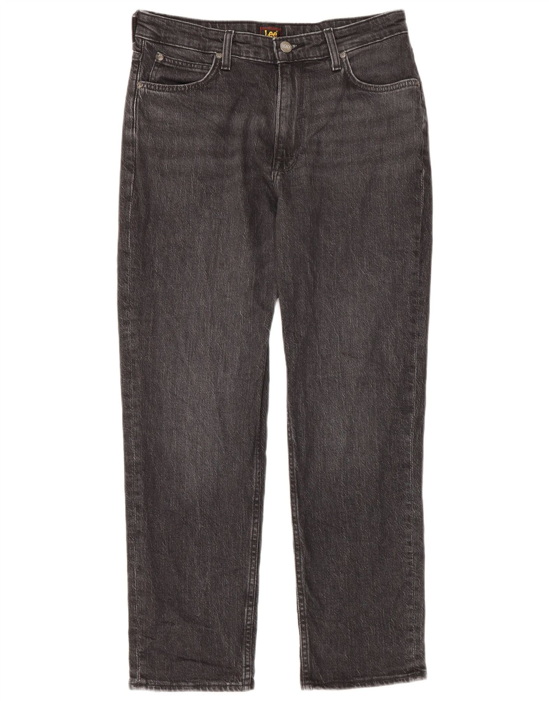 Lee Damen Carol Straight Jeans W29 L26 Graue Baumwolle