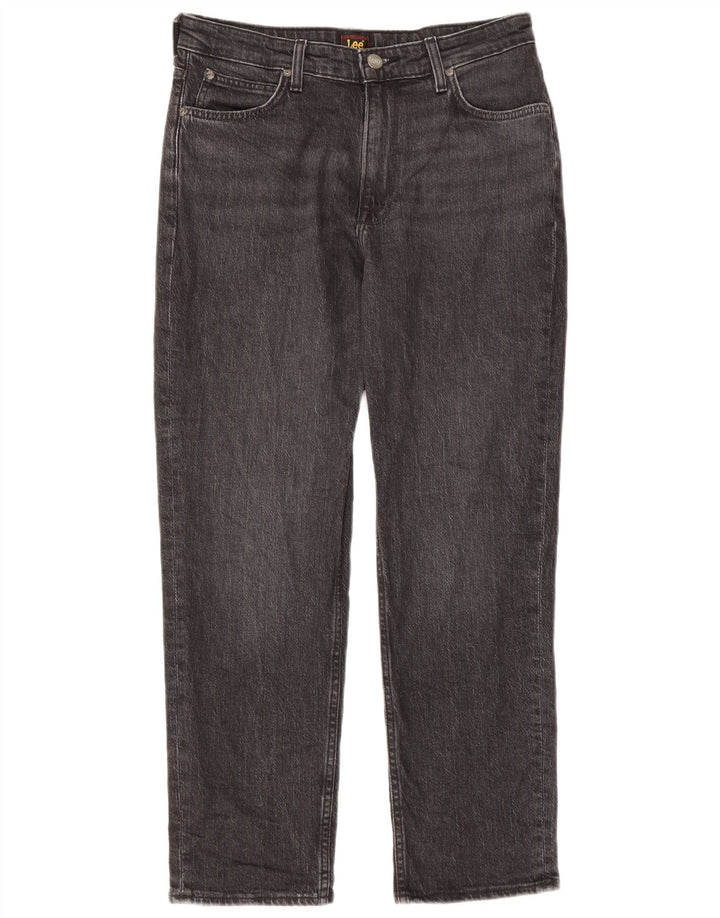 Lee Damen Carol Straight Jeans W29 L26 Graue Baumwolle