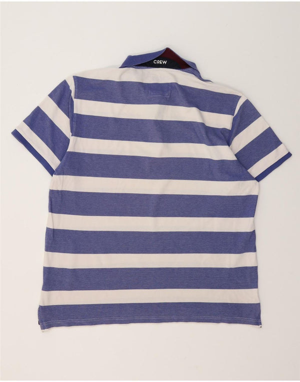 Crew Clothing Herren-Poloshirt, 2XL, blau gestreift, Baumwolle