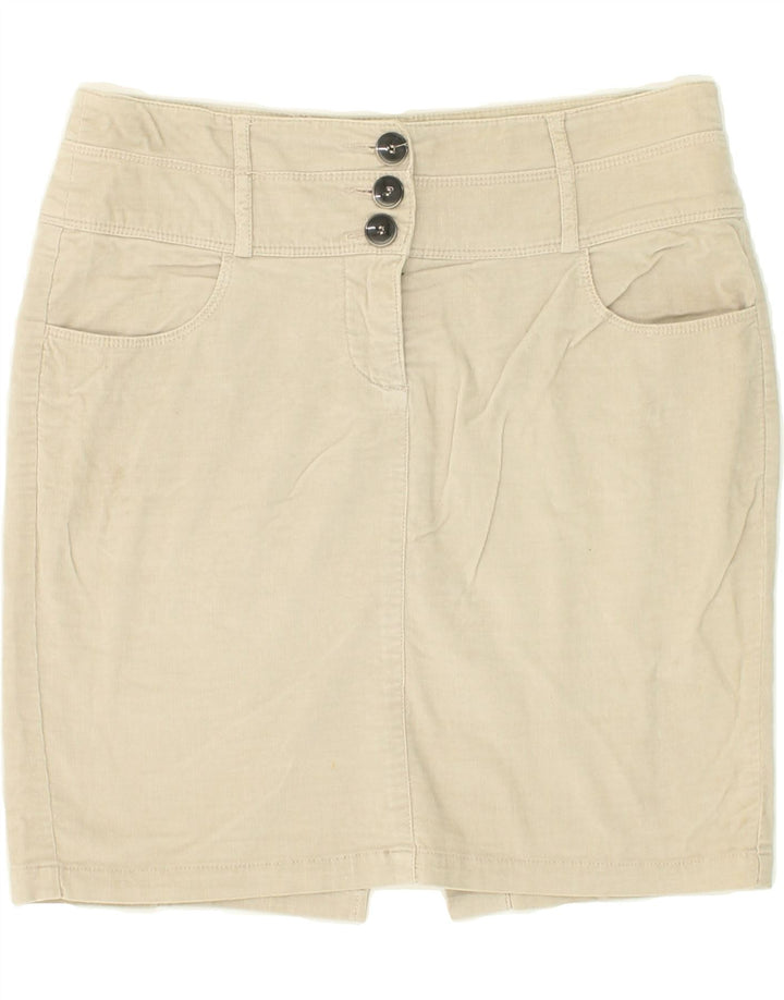 BENETTON Womens Mini Skirt W32 Large  Beige Vintage Benetton and Second-Hand Benetton from Messina Hembry 