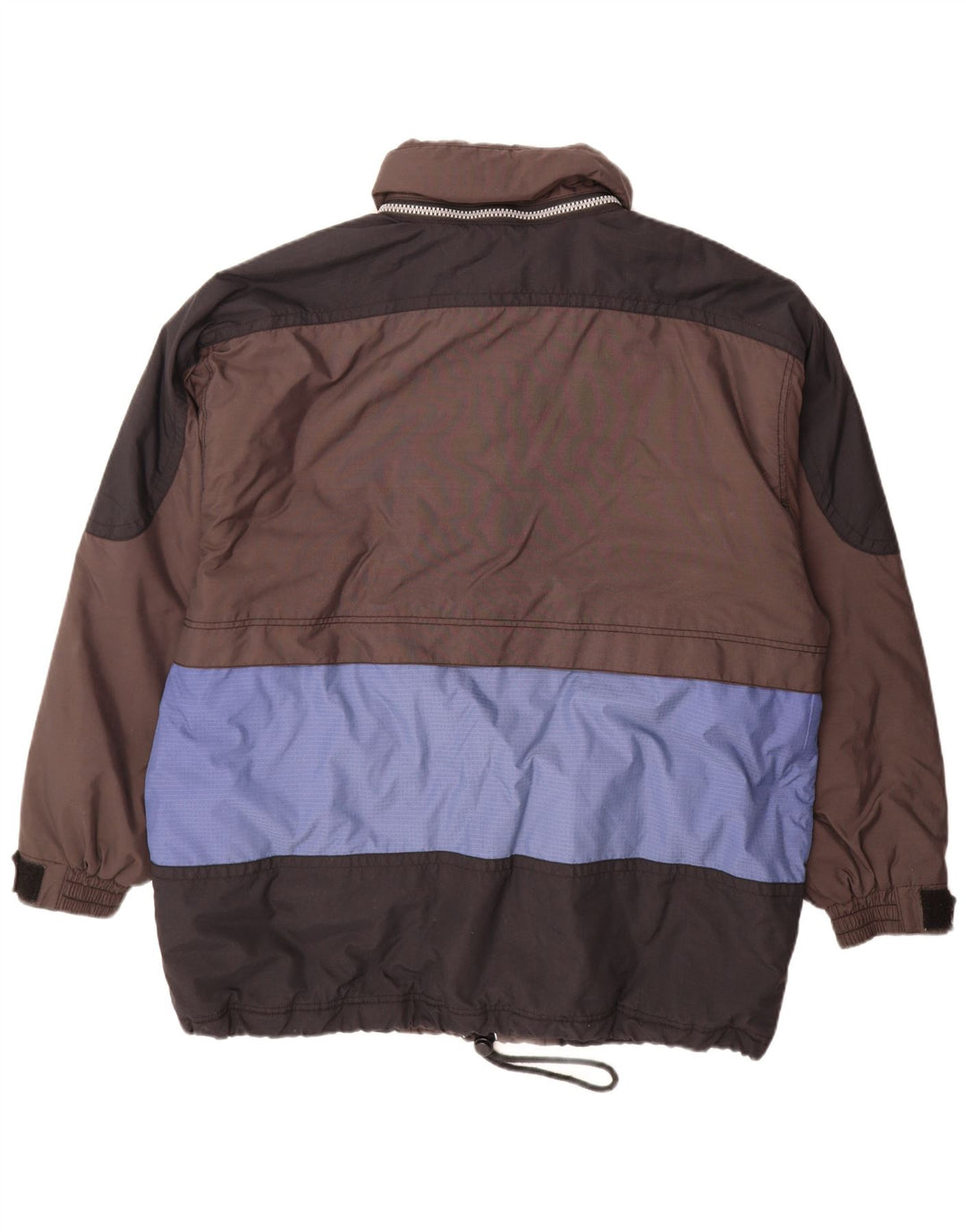 C&A Herren Rodeo Kapuzenpullover Skijacke UK 44 2XL Braunes Colourblock-Nylon