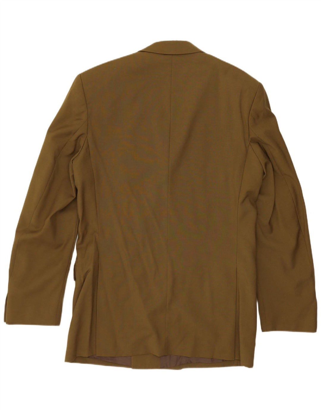 Vintage Herren Zweireiher Blazer Jacke UK 38 Medium Khaki Schurwolle