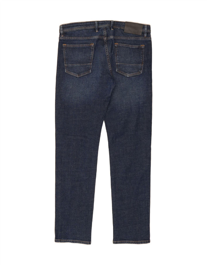 MASSIMO DUTTI Mens Slim Jeans EU 42 Large W32 L32 Navy Blue Cotton Vintage Massimo Dutti and Second-Hand Massimo Dutti from Messina Hembry 