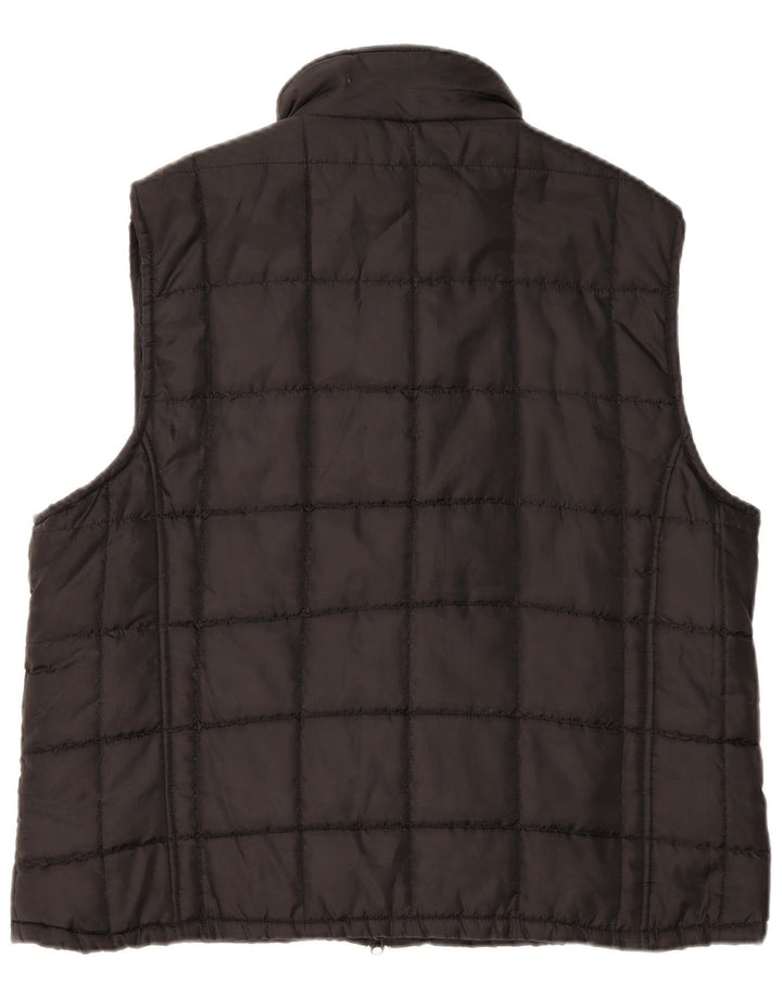 Identic Herren Wattierte Weste UK 44 2XL Schwarz Polyester