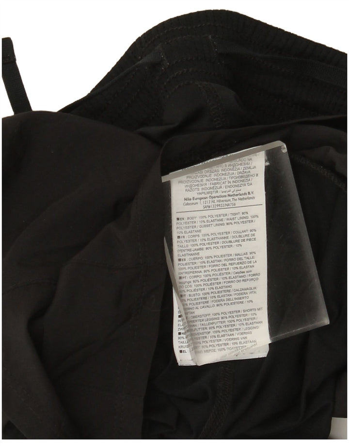 Nike Damen Dri Fit Sport Shorts UK 10 Small Schwarz Polyester