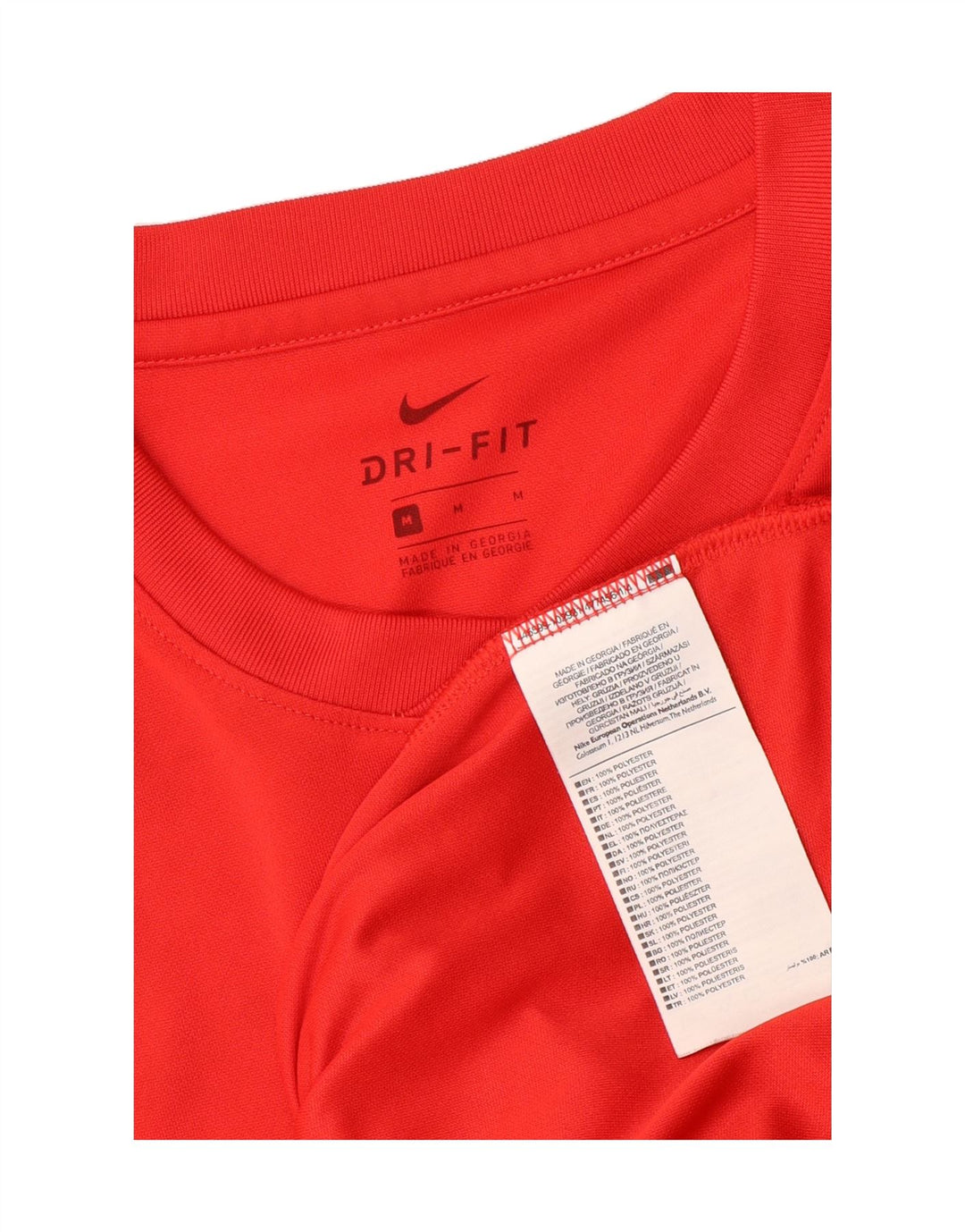 NIKE Mens Dri Fit T-Shirt Top Medium Red Polyester Vintage Nike and Second-Hand Nike from Messina Hembry 