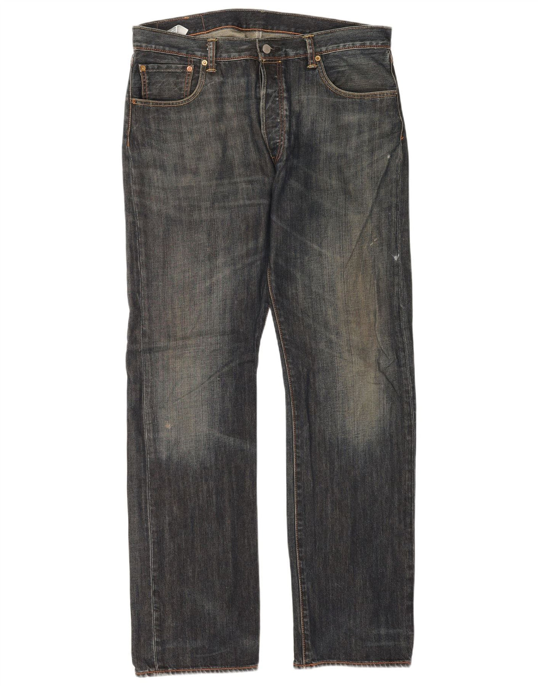 Levi's Herren 501 Straight Jeans W36 L34 Blaue Baumwolle