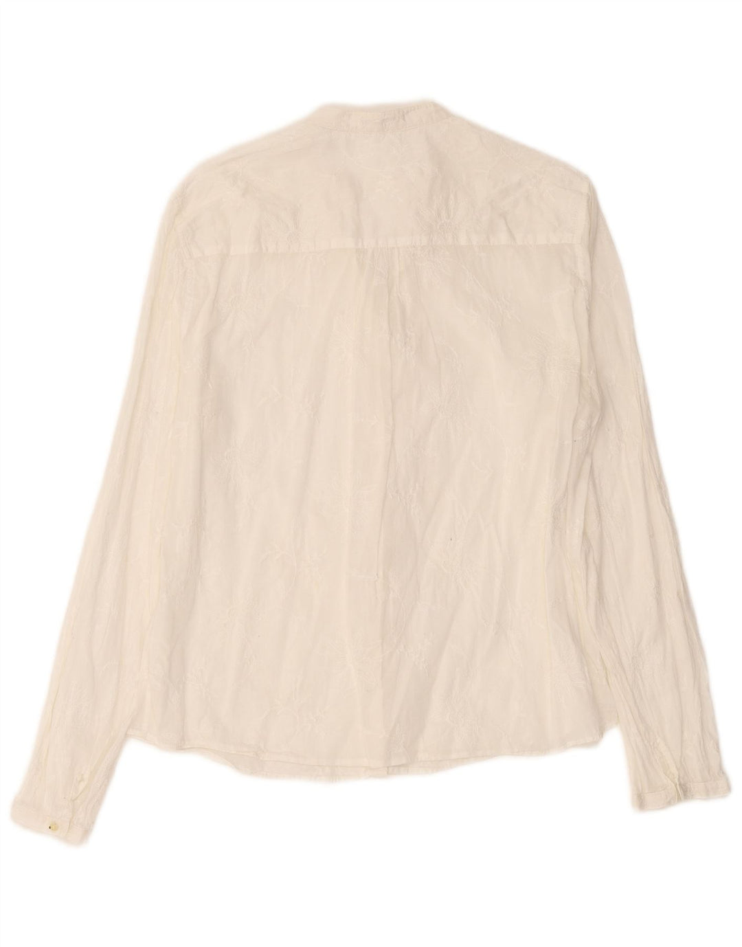 Massimo Dutti Damen Hemd EU 44 XL Off White Floral