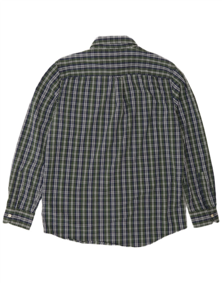 Chaps Herren-Hemd, pflegeleicht, mittelgrün, kariert, Baumwolle