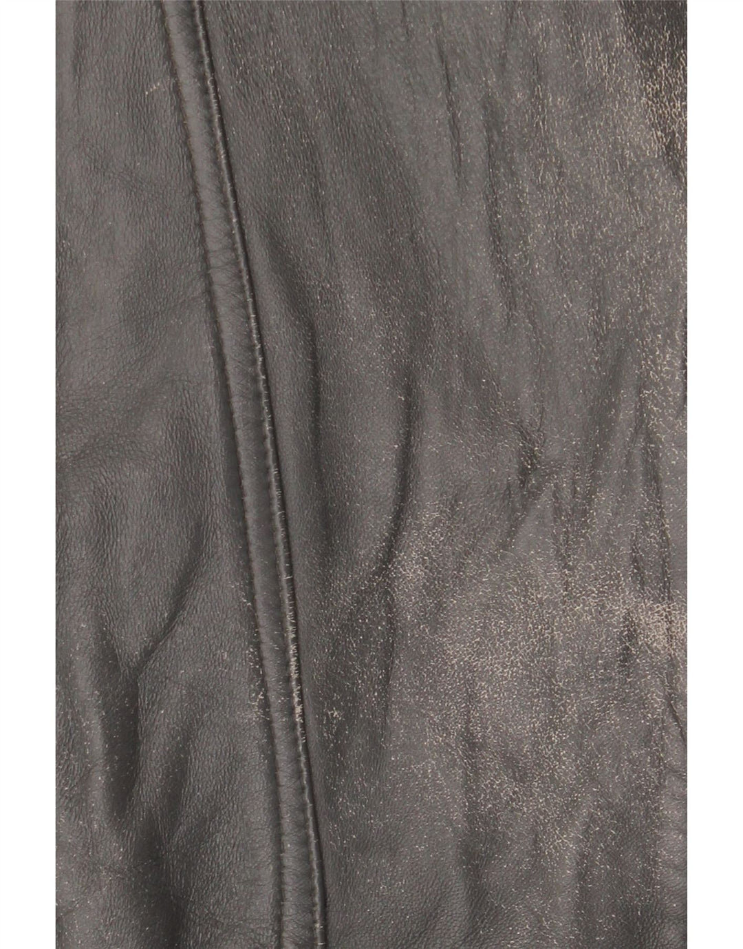 Vintage Herren Lederjacke IT 56 3XL Schwarz