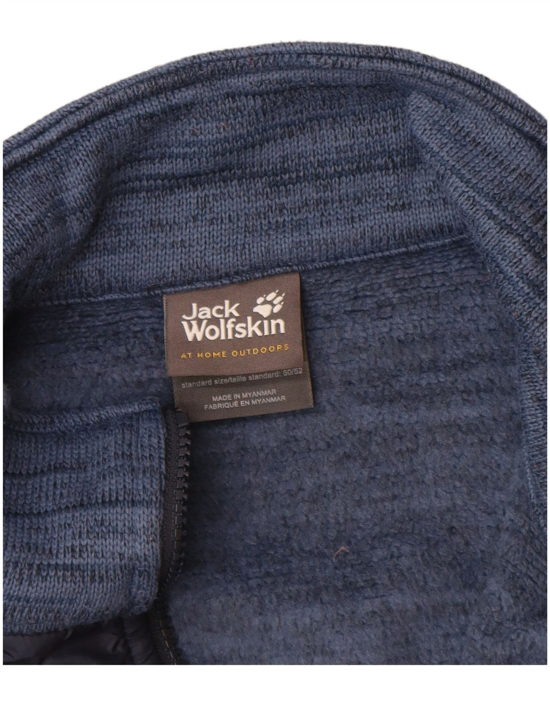 JACK WOLFSKIN Herren-Trainingsanzug-Top-Jacke, UK 40/42, groß, blau, Farbblock