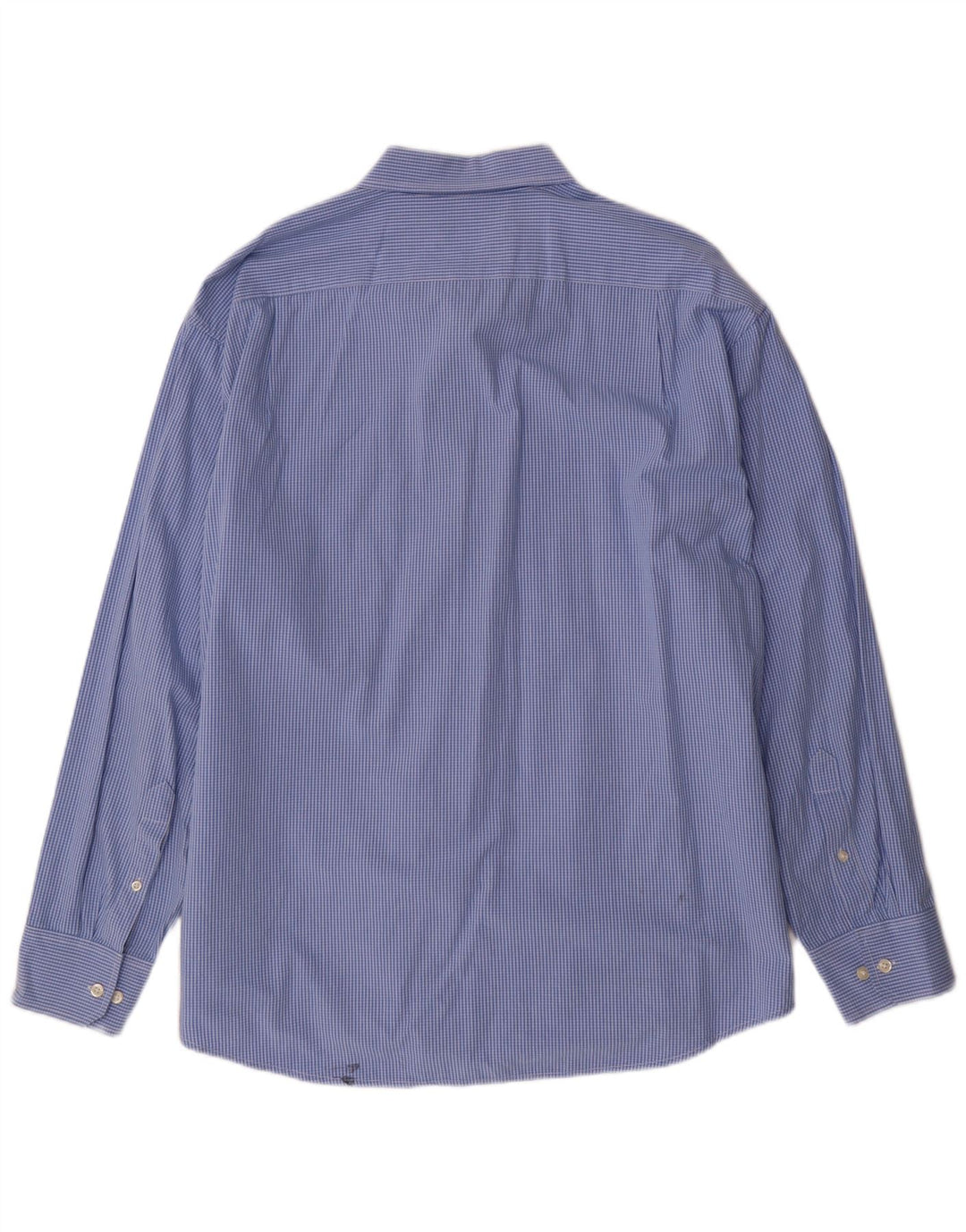 IZOD Herrenhemd XL, blau kariert, Baumwolle