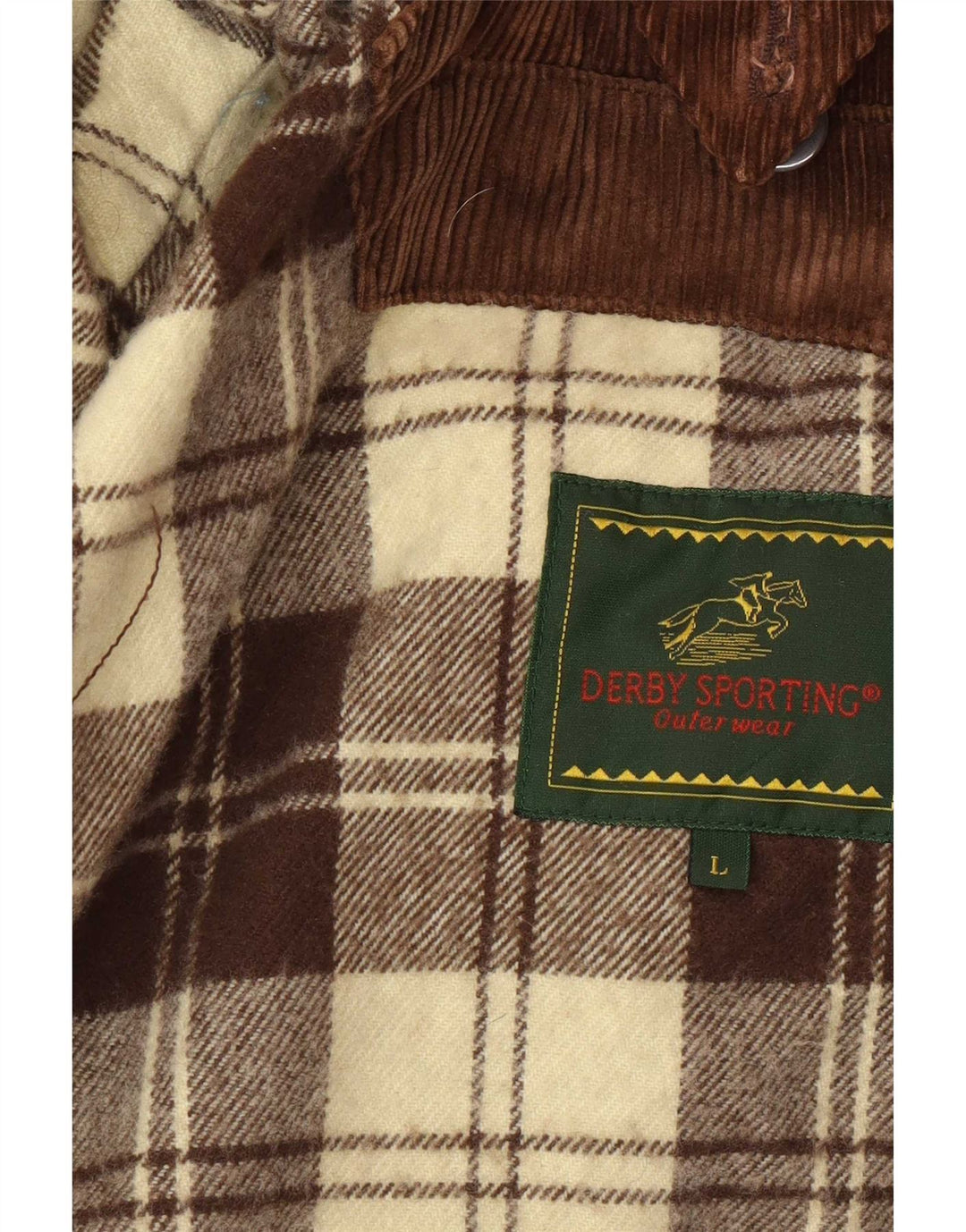 Derby Herrenjacke aus gewachster Baumwolle, Größe 40, Braun