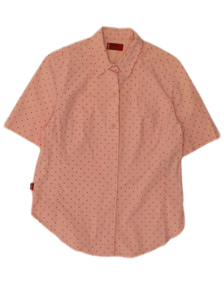 Levi's Damen-Hemd mit abstraktem Muster, UK 10, Größe S, Rosa, Baumwolle