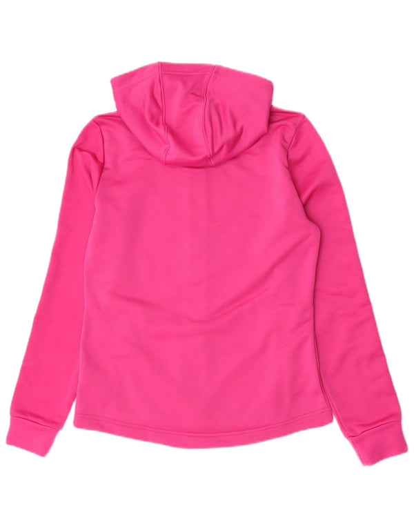 Adidas Mädchen-Kapuzenpullover mit Reißverschluss, 14–15 Jahre, rosa, Polyester