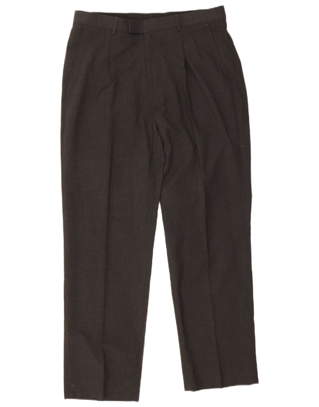 Marks & Spencer Herren-Anzughose mit Pegged-Anzug, W34, L31, graues Polyester