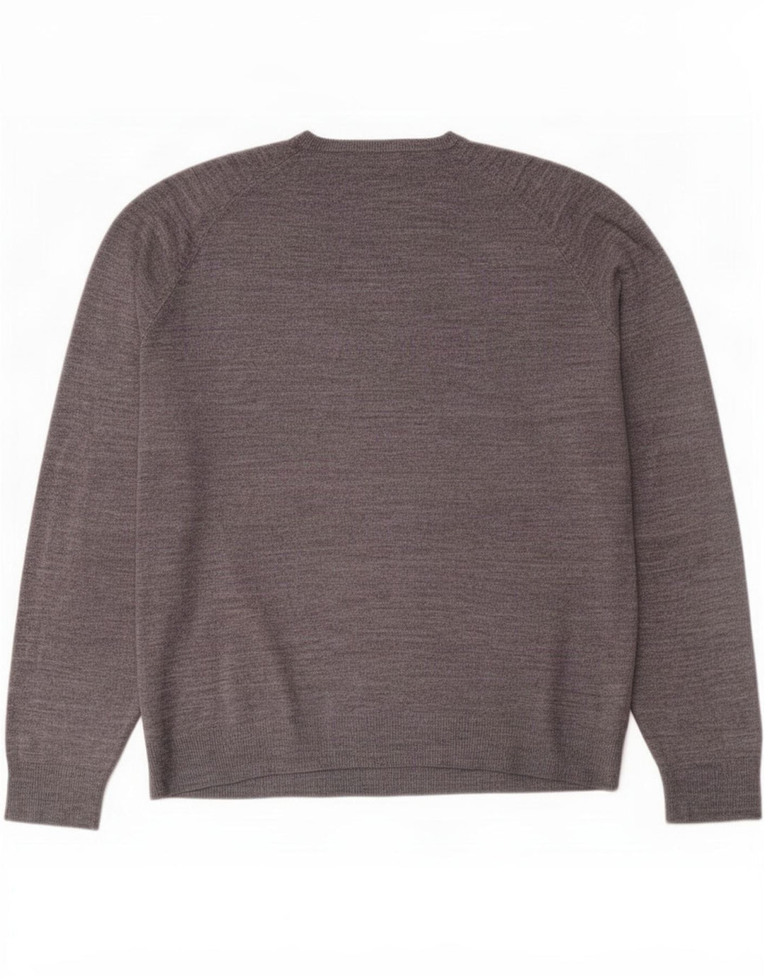 Marks & Spencer Herren Blauer Harbour-Pullover mit V-Ausschnitt Mittelgraues Acryl