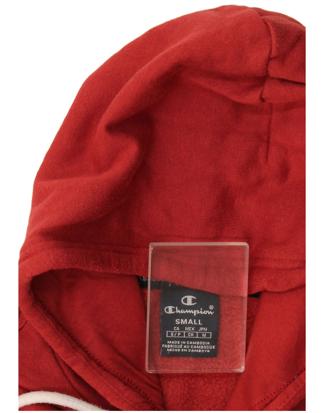 Champion Herren-Kapuzenpullover mit Grafik, Größe S, Rot