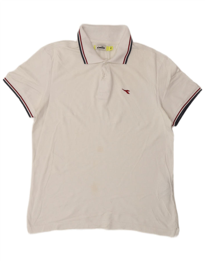 DIADORA Herren-Poloshirt aus mittelweißer Baumwolle