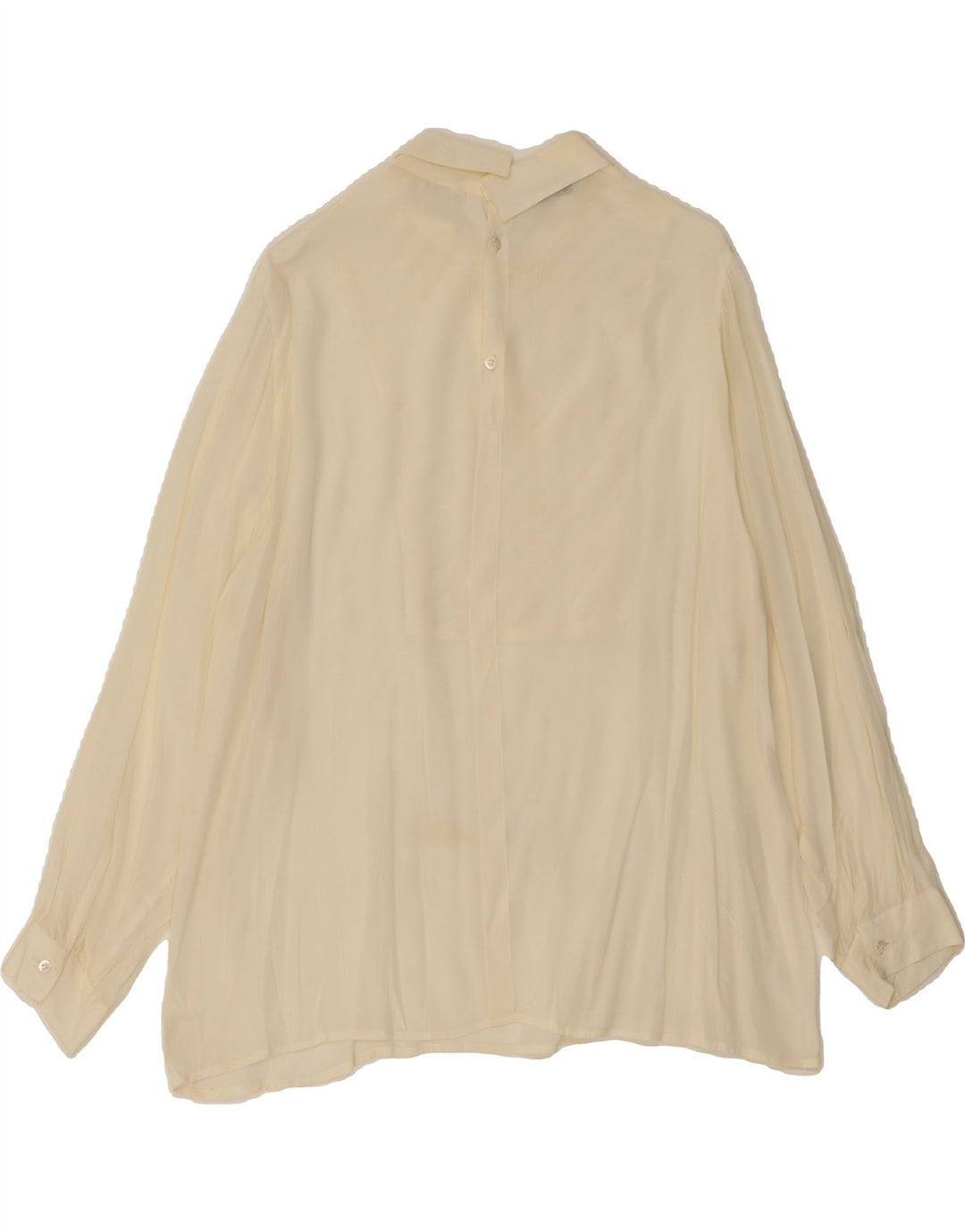 VINTAGE Womens Pullover Shirt Blouse IT 50 XL Off White Acetate Vintage Vintage and Second-Hand Vintage from Messina Hembry 