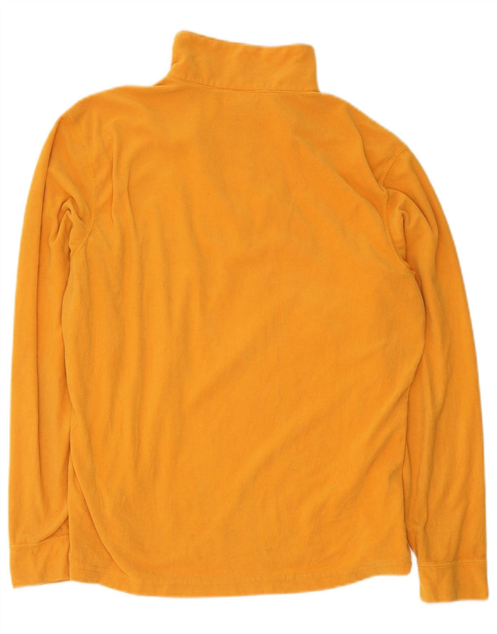 Asics Damen-Fleecepullover mit Reißverschluss am Hals, UK 18, XL, Gelb, Polyester