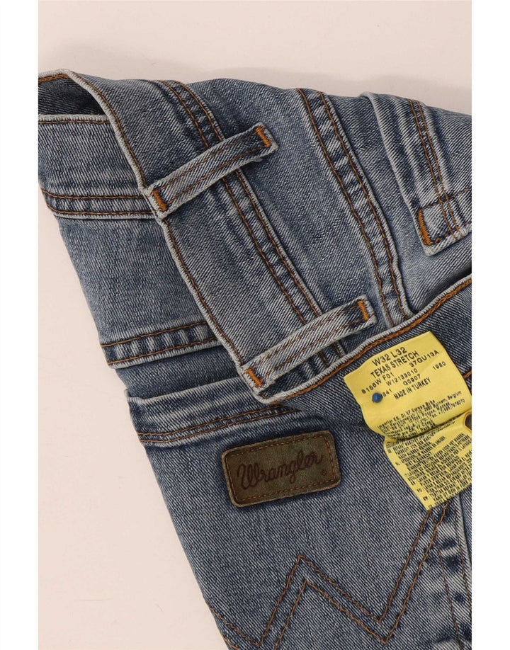 Wrangler Herren Texas Stretch Denim Shorts W32 Große blaue Baumwolle