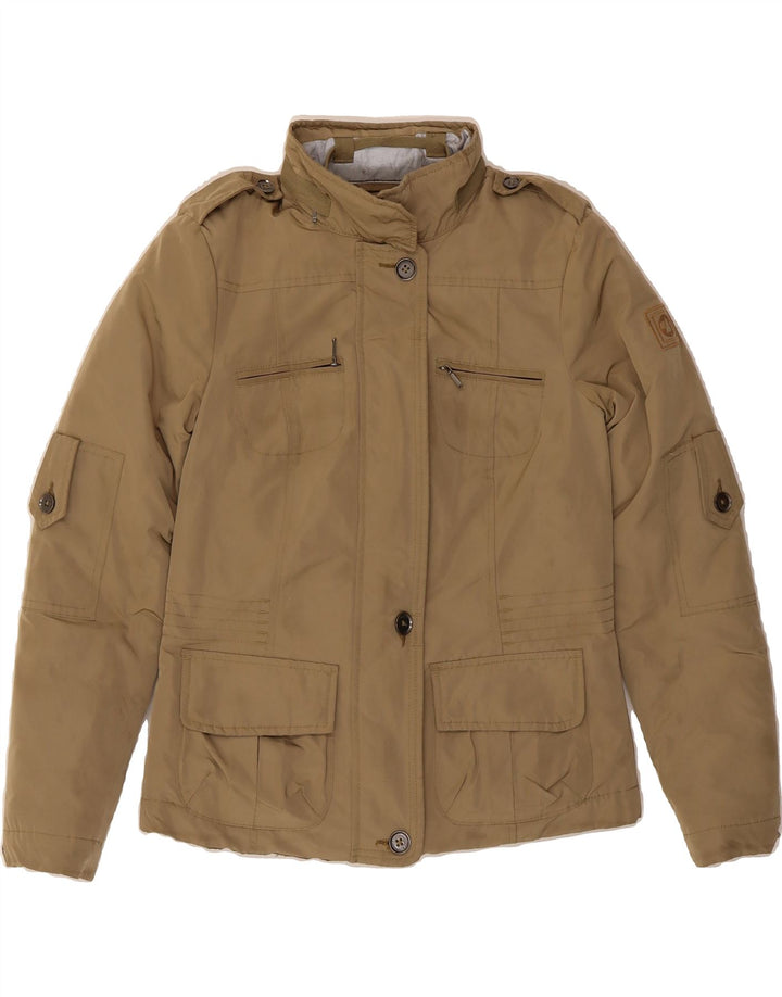 MURPHY & NYE Womens Sailmakers Military Padded Jacket UK 6 XS Khaki Vintage Murphy & Nye and Second-Hand Murphy & Nye from Messina Hembry 