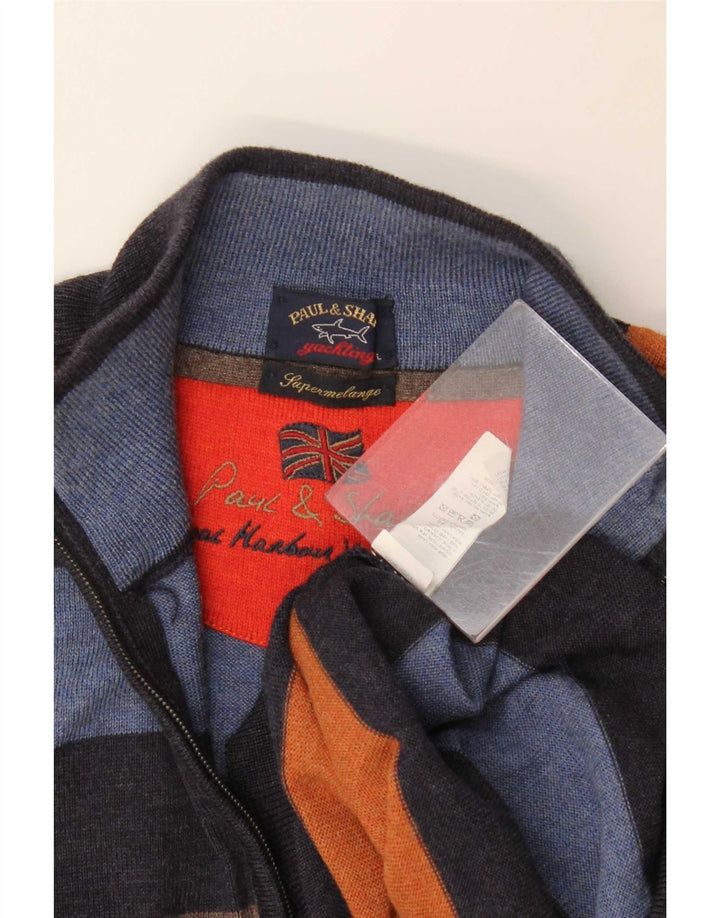 Paul & Shark Herren-Pullover „Yachting“ mit Reißverschluss am Hals, groß, mehrfarbig