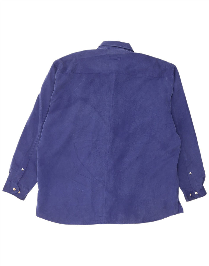 Ted Baker Herrenhemd, Größe 4, groß, blau, Polynosic