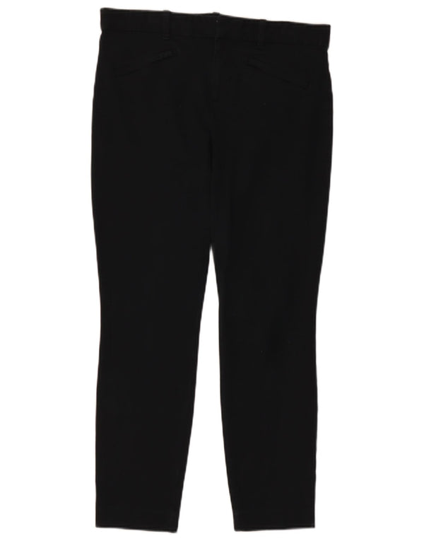 Gap Damen Slim Casual Hose UK 8 Small W30 L26 Schwarze Baumwolle
