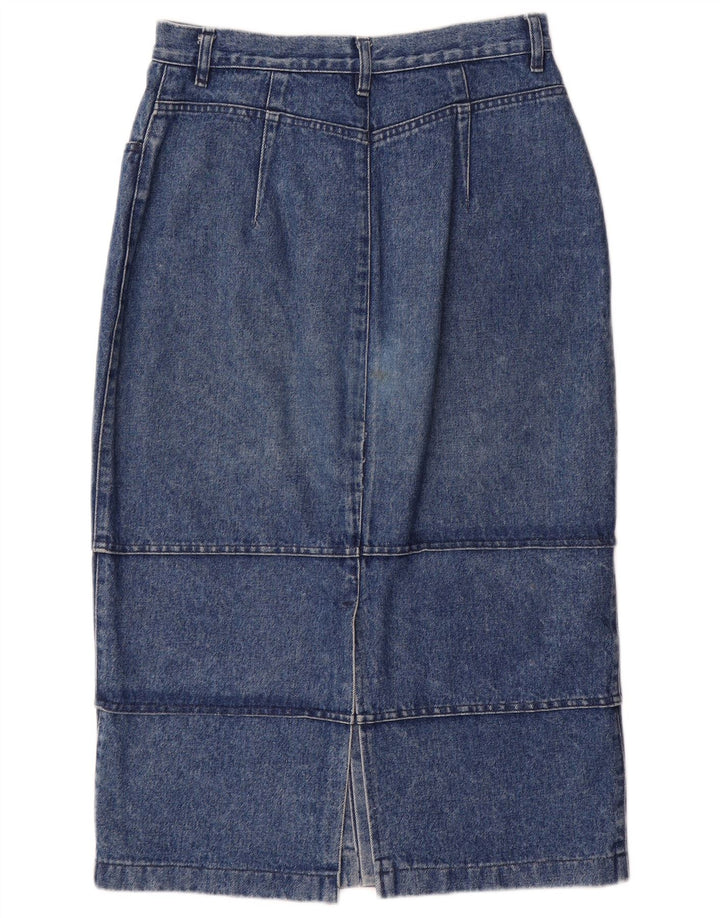 POP 84 Damen Jeansrock IT 46 Large W28 Blaue Baumwolle
