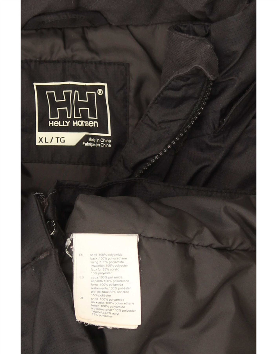 Helly Hansen Damen-Parkajacke mit Kapuze, UK 18, XL, Schwarz, Polyamid