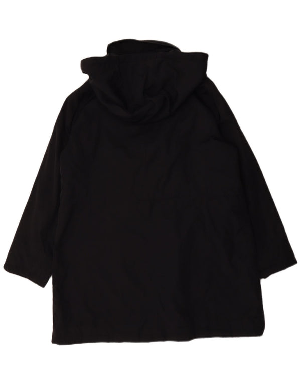 Marks & Spencer Damen Parka-Jacke mit Kapuze, übergroß, Gr. 16, Schwarz