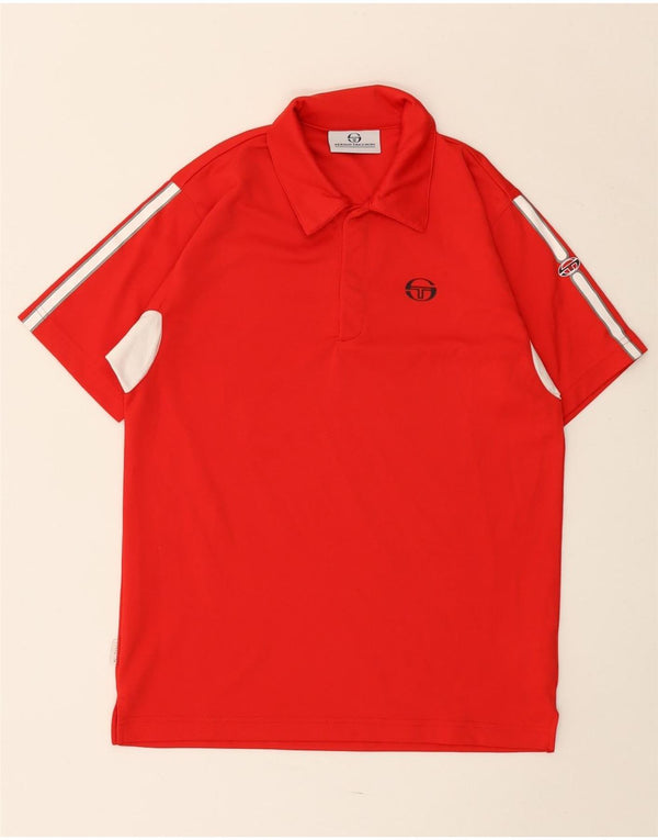 SERGIO TACCHINI Jungen-Poloshirt, 13–14 Jahre, XL, rotes Colourblock-Polyester