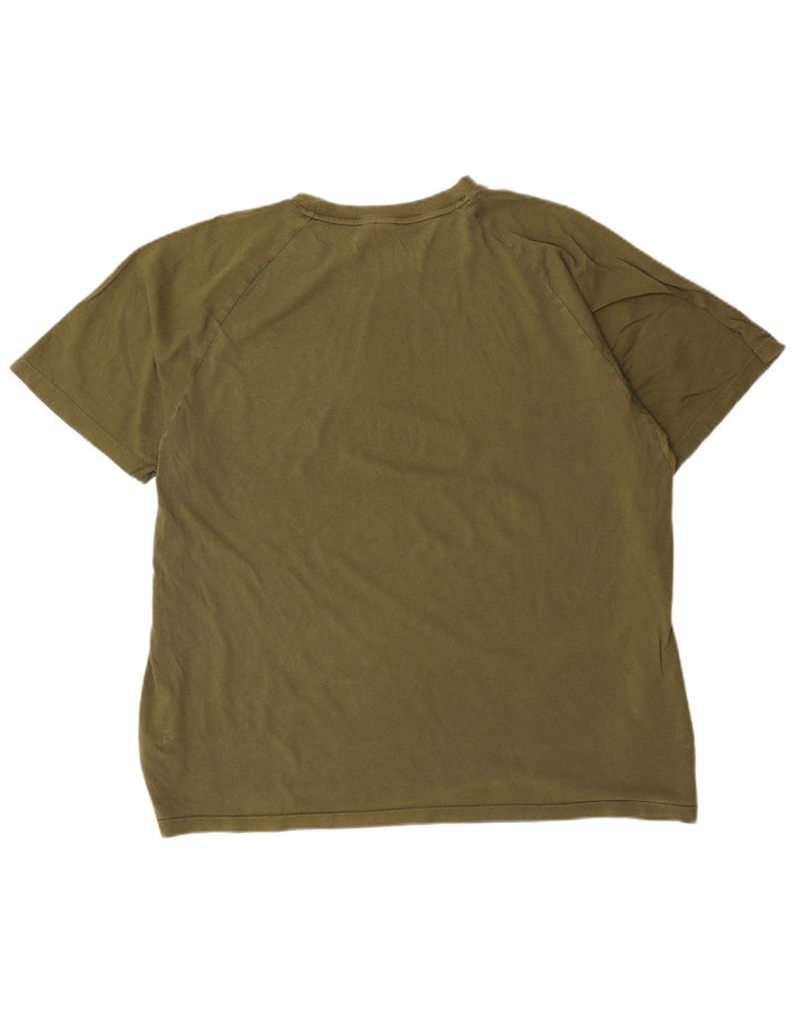 Adidas Herren T-Shirt Top 2XL Khaki Baumwolle