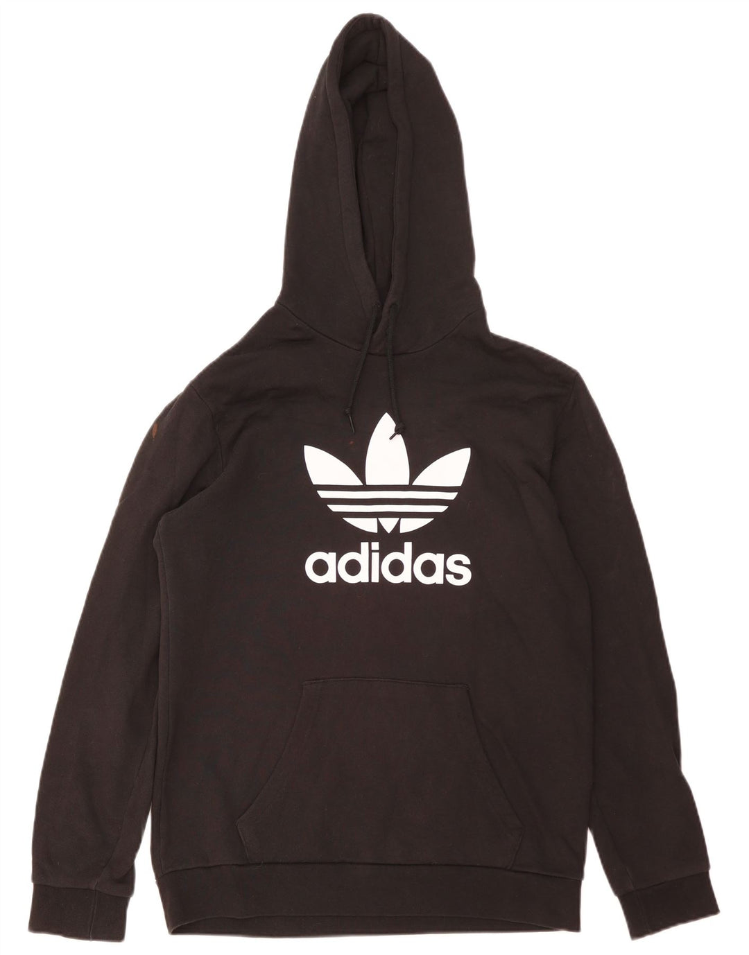 Adidas Herren Graphic Hoodie Pullover Mittelschwarze Baumwolle