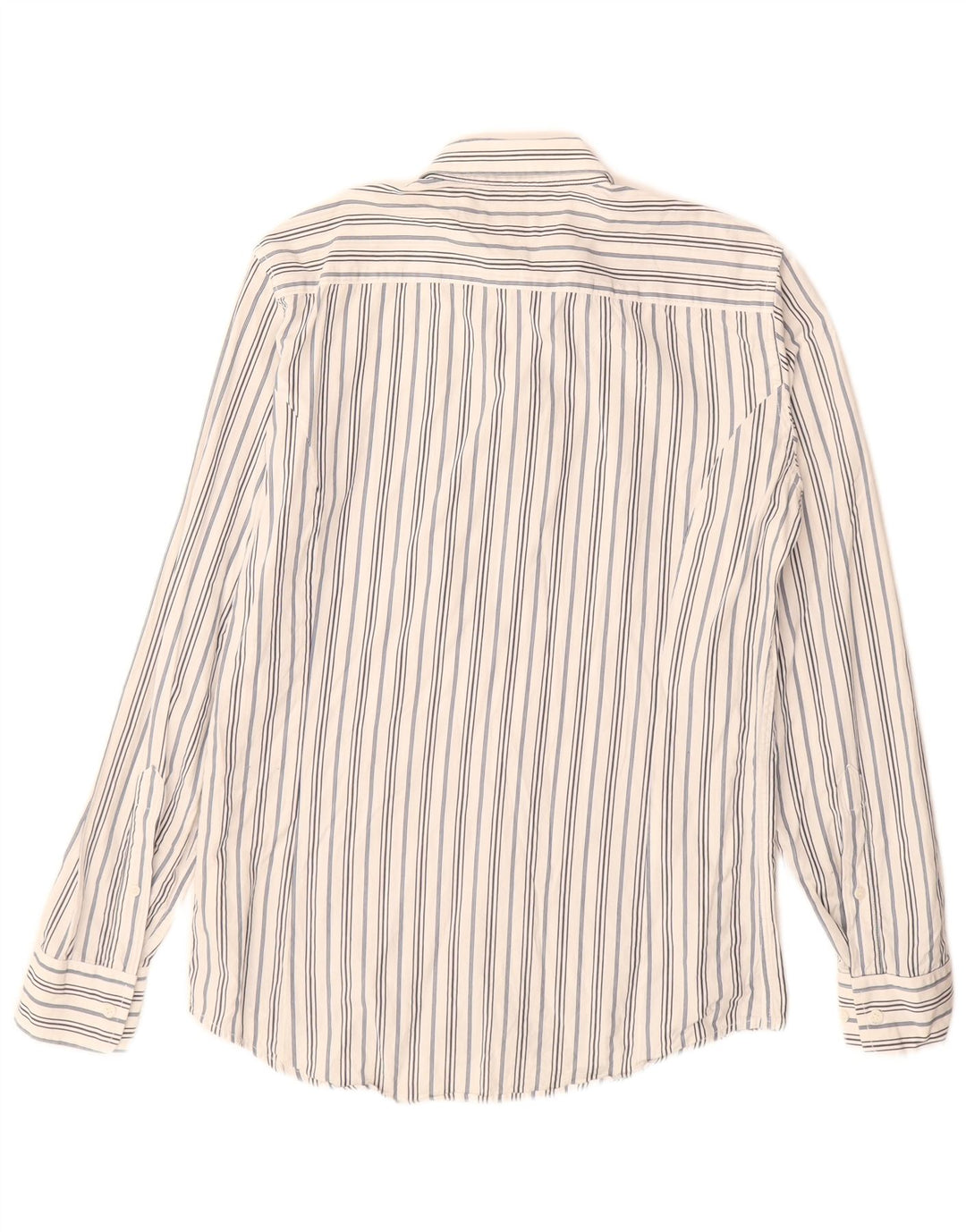 Diesel Herrenhemd aus mittelweißer Nadelstreifen-Baumwolle