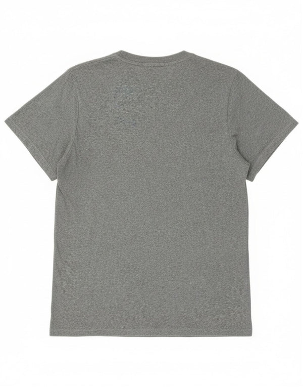 Superdry Herren-T-Shirt-Oberteil 3XL aus grau gefleckter Baumwolle