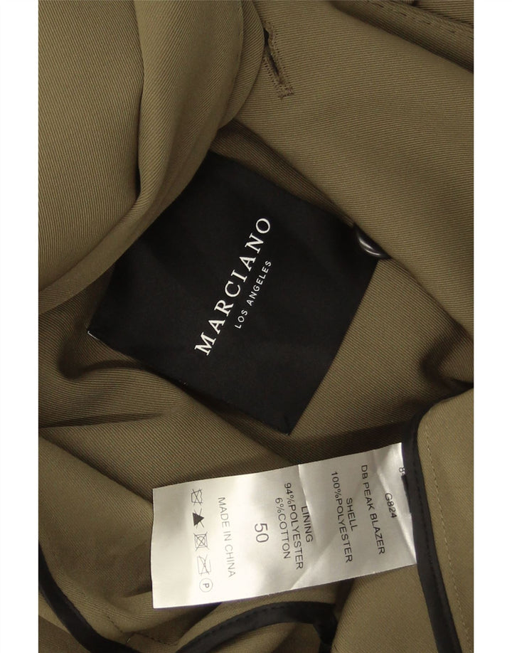 Marciano Herren-Zweireiher-Blazerjacke IT 50 Large Khaki Polyester