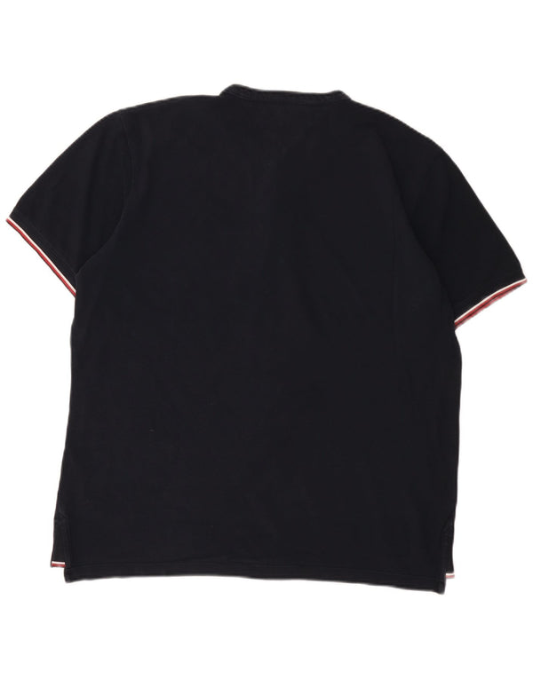 Tommy Hilfiger Herren Slim Fit Poloshirt XL Marineblau Baumwolle