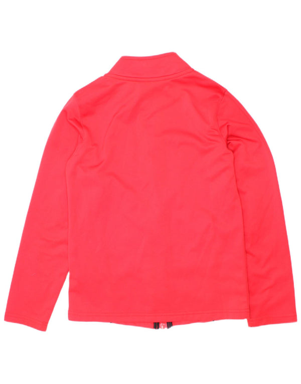 Under Armour Jungen-Trainingsanzug-Top-Jacke, 6–7 Jahre, rotes Polyester