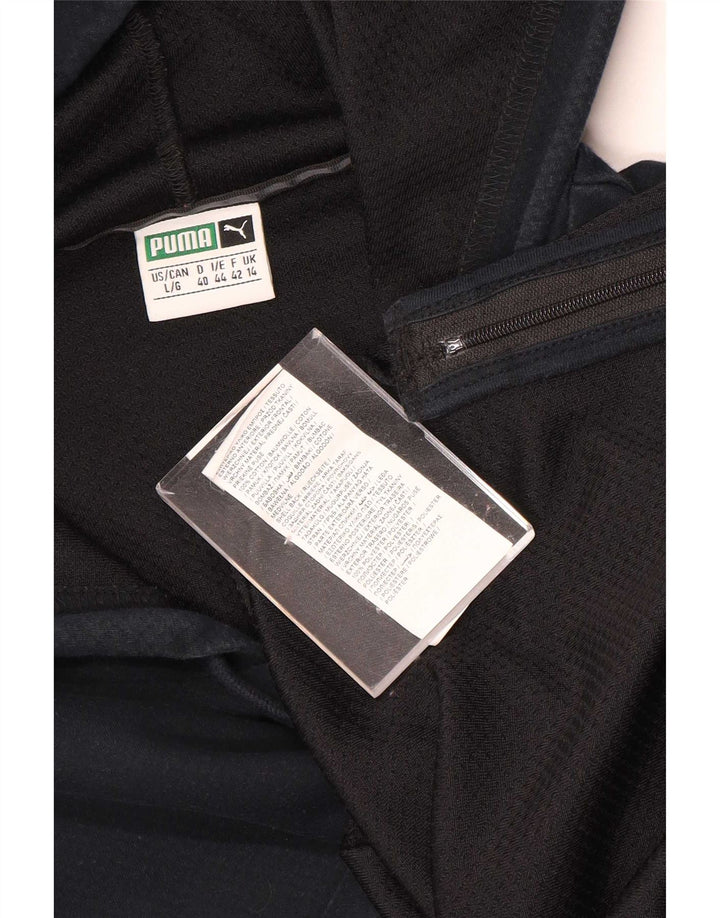 Puma Womens Graphic Hoodie Pullover UK 14 Large Schwarz Polyester