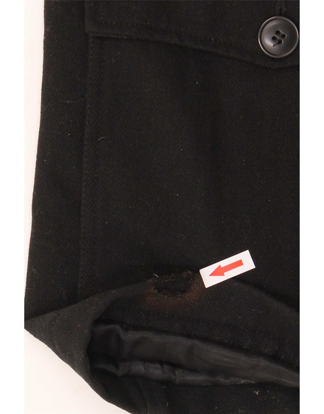 Levi's Herren-Utility-Jacke UK 40 Large aus schwarzer Wolle