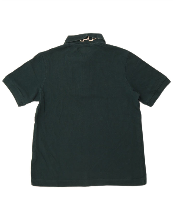 KAPPA Herren-Poloshirt mit Grafik, Größe S, grüne Baumwolle